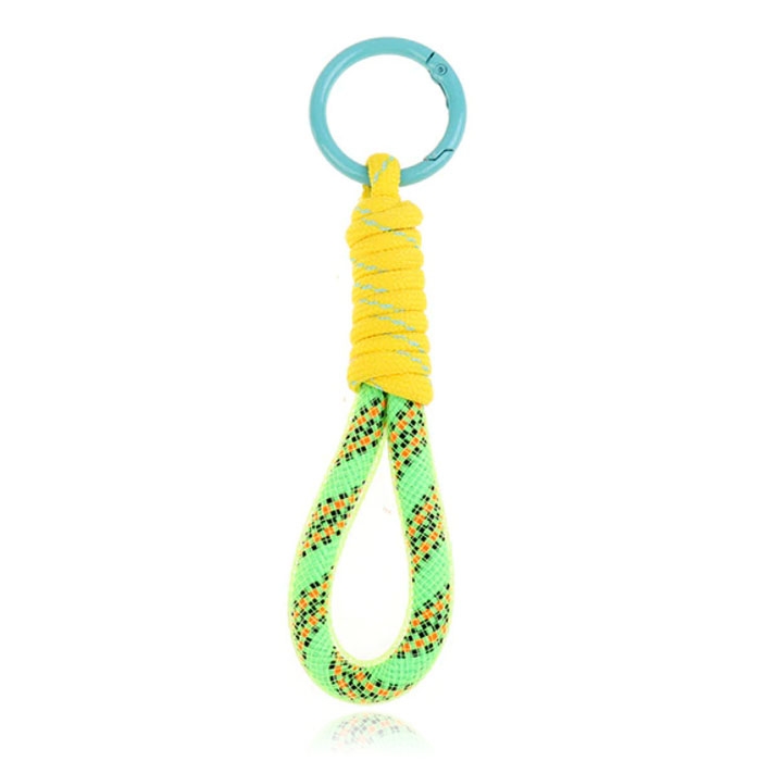 Fluorescerende Lanyard Strap Voor Sleutels – Groen Geel Turqoise