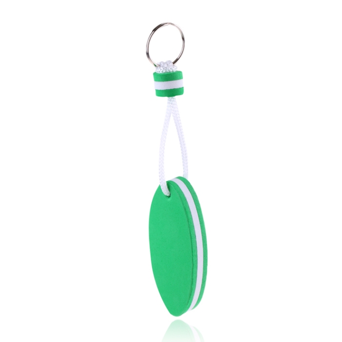 Groene Nautische Stijl Sleutelhanger – Blijft Drijven – Label Vorm