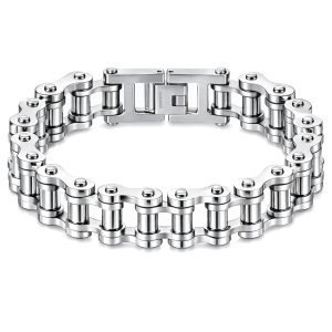 Heren armband Edelstaal Biker Chain Silver