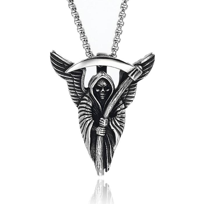 Heren ketting Magere Hein Zilverkleurig Edelstaal