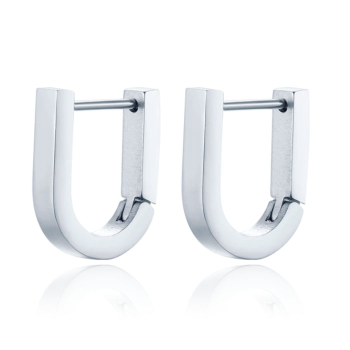 Heren Oorbellen LGT JWLS Geometric shape 1 – Zilver