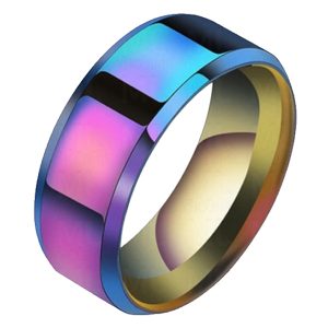 Heren ring Titanium Multicolor 8mm-22mm