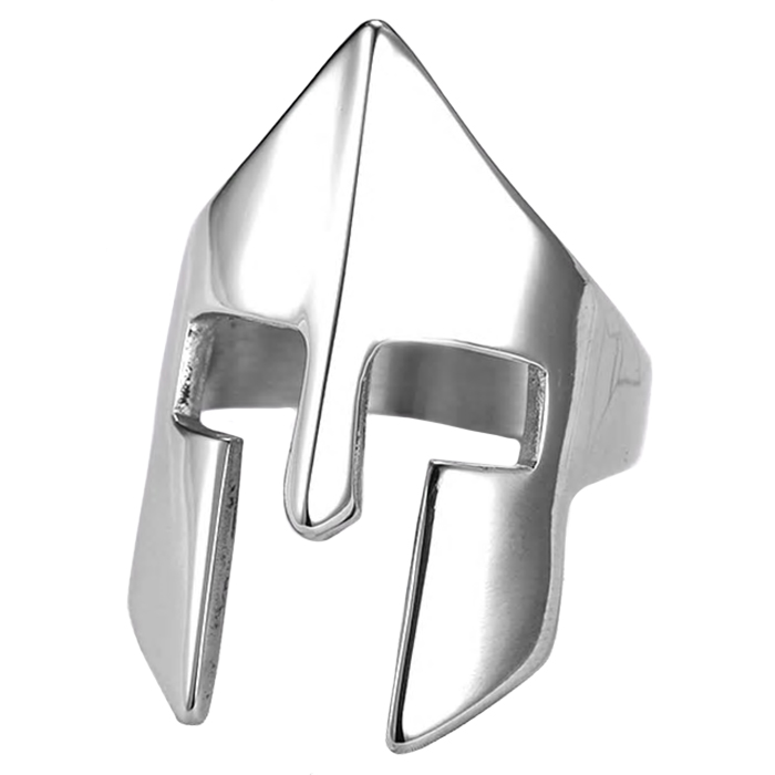 Herenring edelstaal Spartan Mask-19mm
