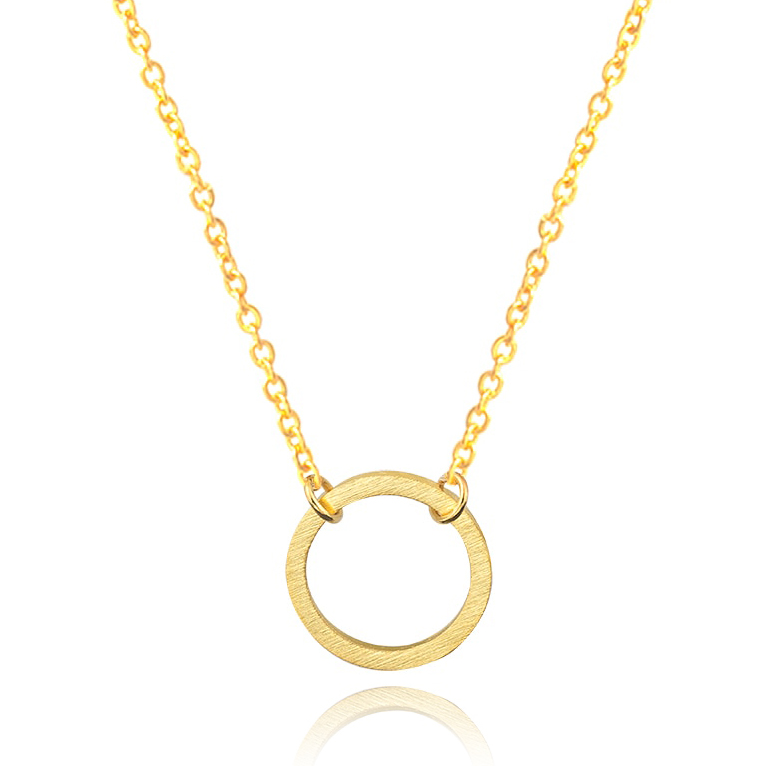 Hippe dames ketting Circle Goudkleurig