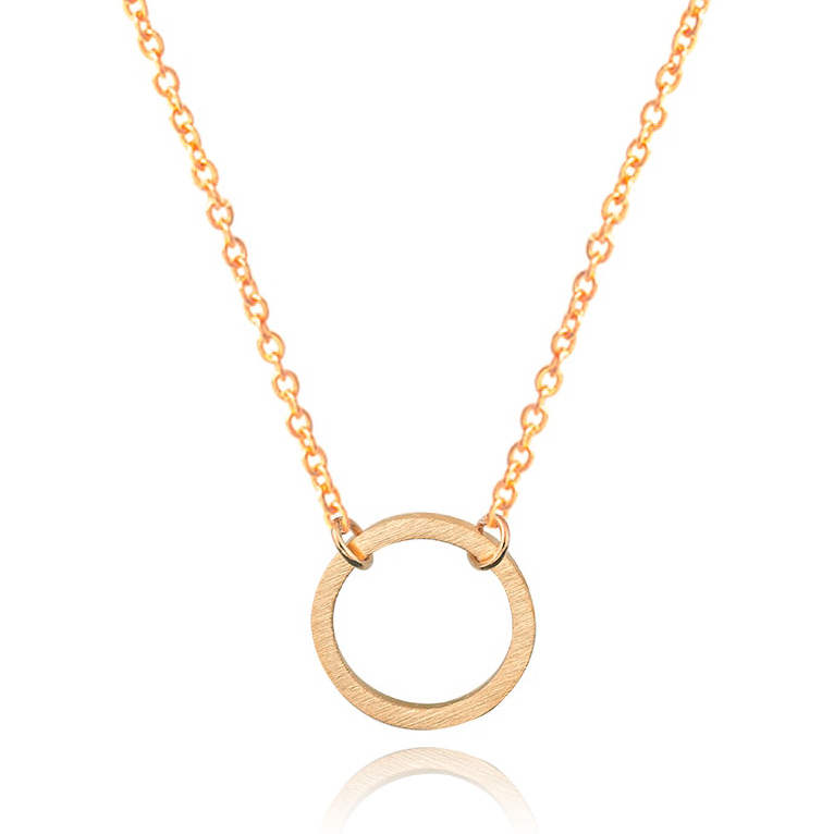 Hippe dames ketting Circle Rose