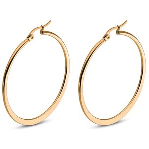 Hoop Oorringen Cilla Jewels Edelstaal Goudkleurig-30mm