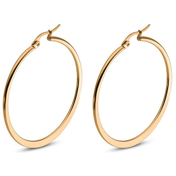 Hoop Oorringen Cilla Jewels Edelstaal Goudkleurig-30mm