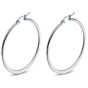 Hoop Oorringen Cilla Jewels Edelstaal Zilverkleurig-60mm