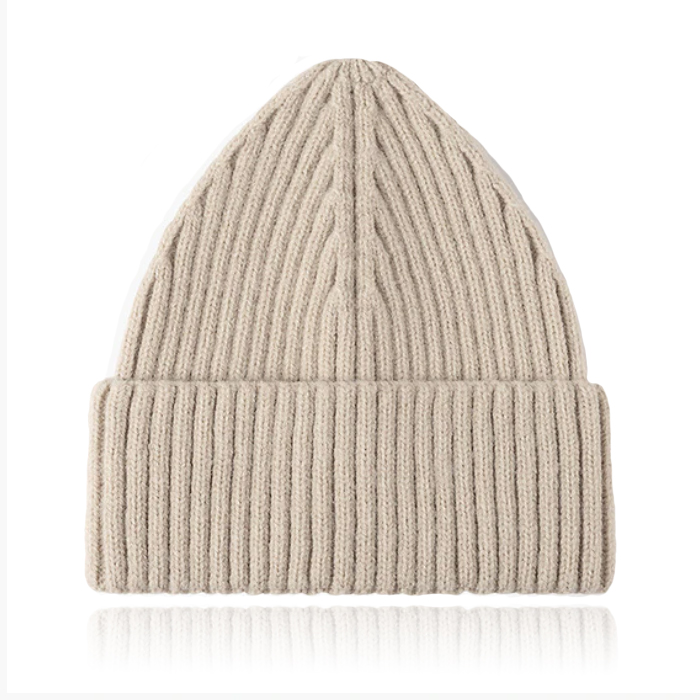 Korte Beanie Muts – Cappuccino
