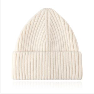 Korte Beanie Muts – Creme