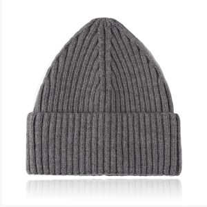Korte Beanie Muts – Grijs