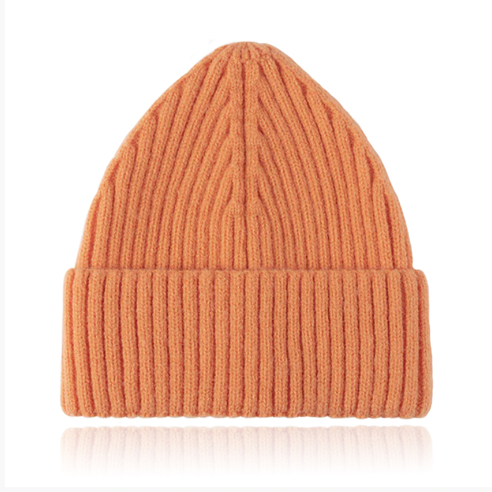 Korte Beanie Muts – Oranje