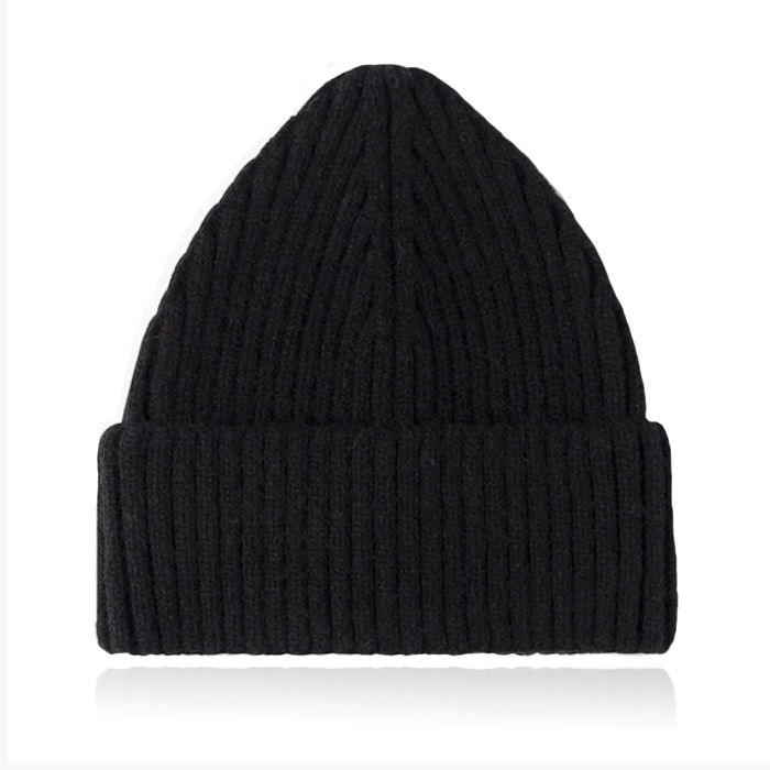 Korte Beanie Muts – Zwart