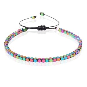 LGT JWLS Dames Armband – 4mm Cube Multi