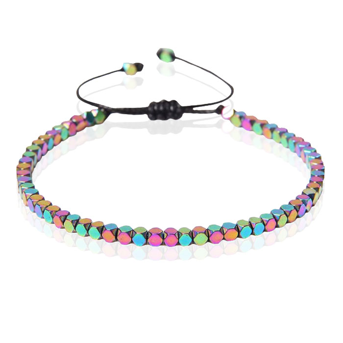 LGT JWLS Dames Armband – 4mm Cube Multi