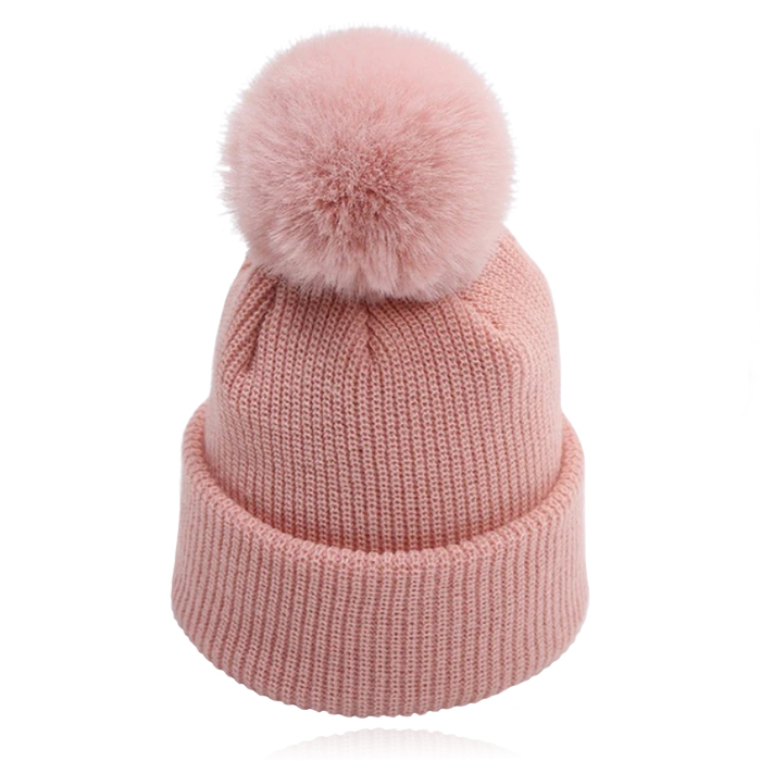 LGT JWLS Dames Beanie in Roze – Met Pompon