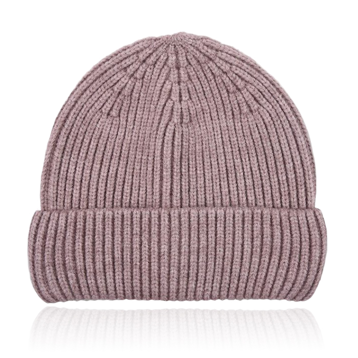 LGT JWLS Donkerroze Beanie Muts voor Dames Medium Pasvorm