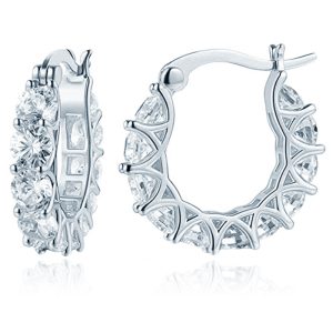 LGT JWLS Elegante Oorringen – 11 Zirkonia Goudkleurig