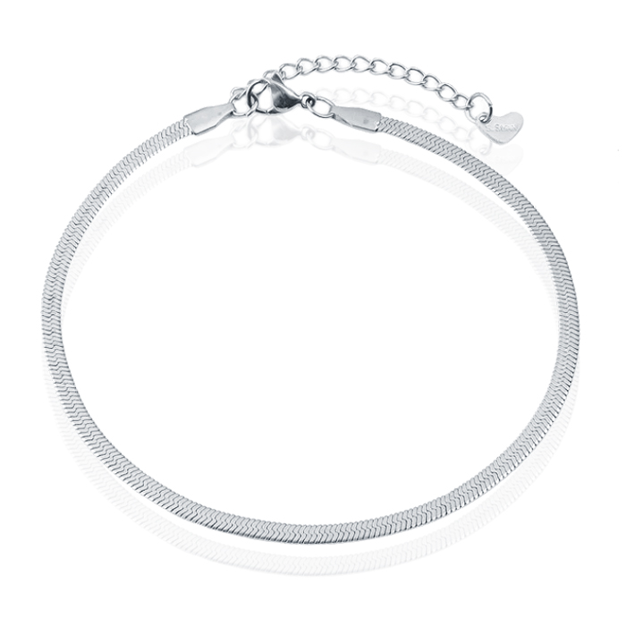 LGT JWLS Enkelband Herringbone Zilver – 3mm