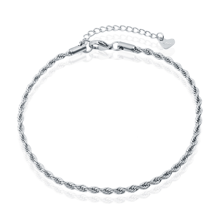 LGT JWLS Enkelband Rope Zilver – 3mm
