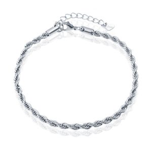 LGT JWLS Enkelband Rope Zilver – 4mm