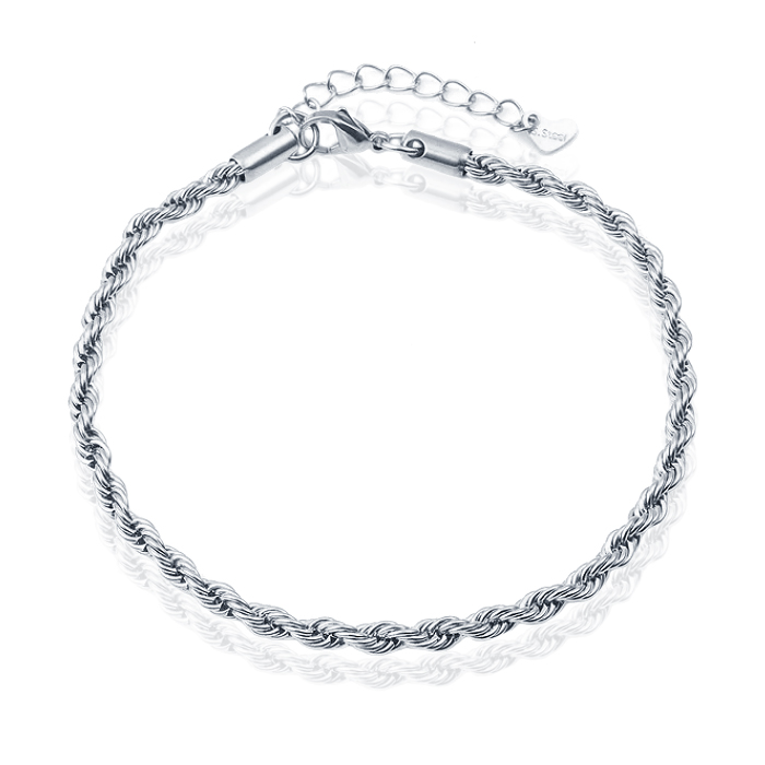 LGT JWLS Enkelband Rope Zilver – 4mm