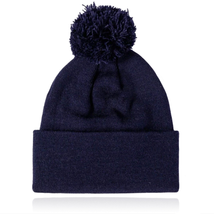 LGT JWLS Muts met Pompon in Marine Blauw – Maat S/M