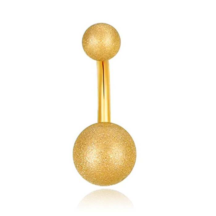 LGT JWLS Navelpiercing Matte afwerking – Goudkleurig