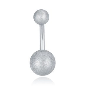 LGT JWLS Navelpiercing Matte afwerking – Zilver