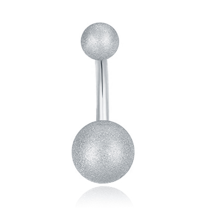 LGT JWLS Navelpiercing Matte afwerking – Zilver