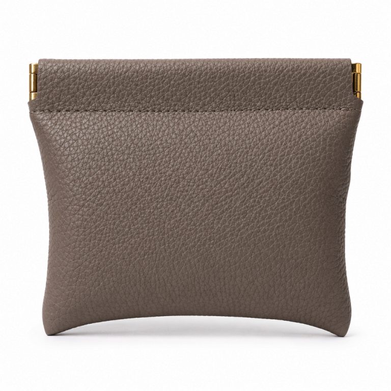 LGT JWLS Taupe Zelfsluitende Mini Portemonnee van PU Leer Hoog Model