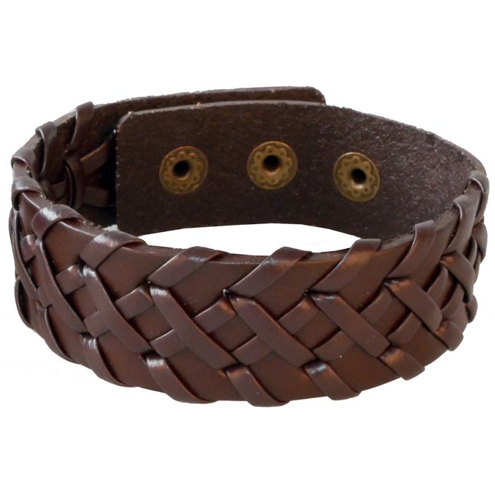 LGT JWLS Verstelbare Leren Armband in Bruin