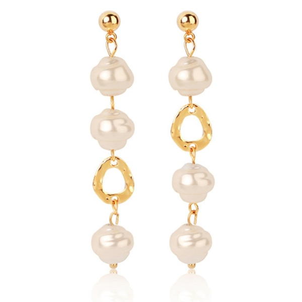 LGT Jewels Dameshangers Hangers met Drievoudige Parel