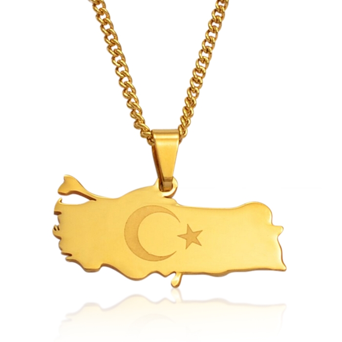 LGT Jewels heren ketting Edelstaal Turkije Goudkleurig