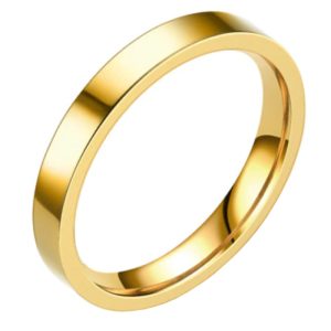 LGT Jewels smalle stalen ring Goudkleurig 3mm-18mm