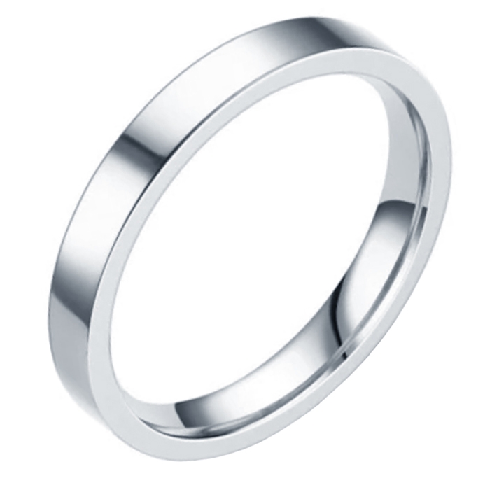 LGT Jewels smalle stalen ring Zilverkleurig 3mm-22mm