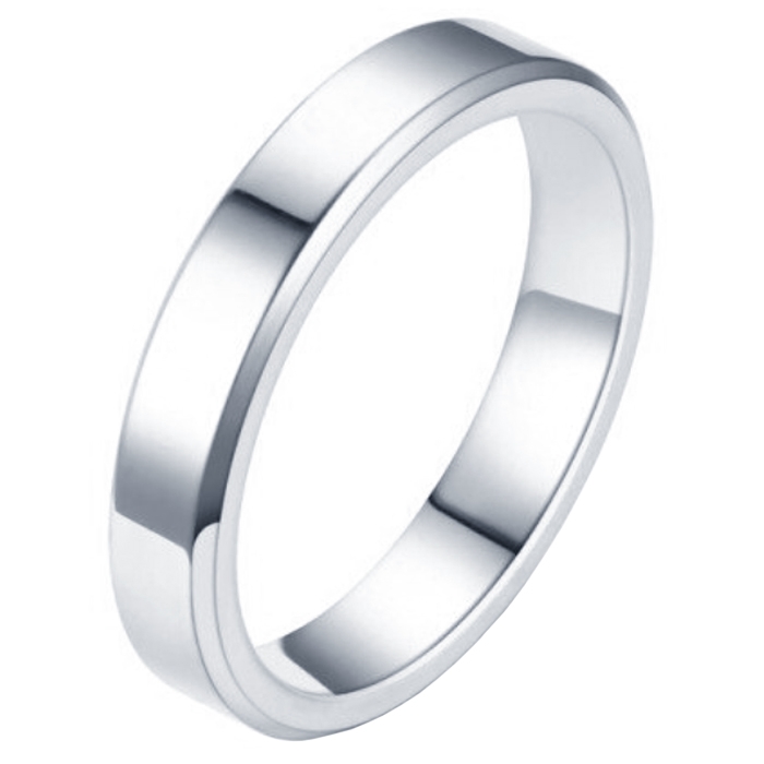 LGT Jewels smalle stalen ring Zilverkleurig 4mm-16mm