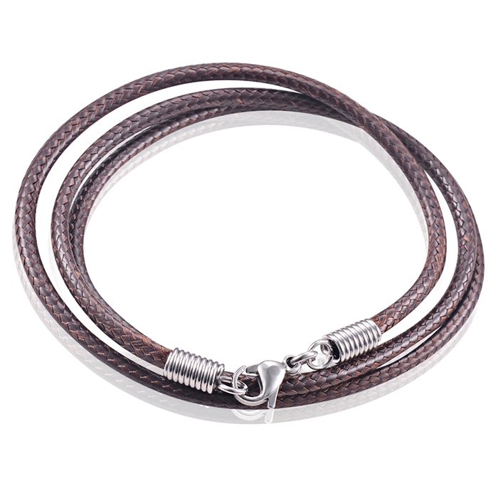 LGT Jewels waxkoord ketting Donkerbruin – 2.5mm-55cm