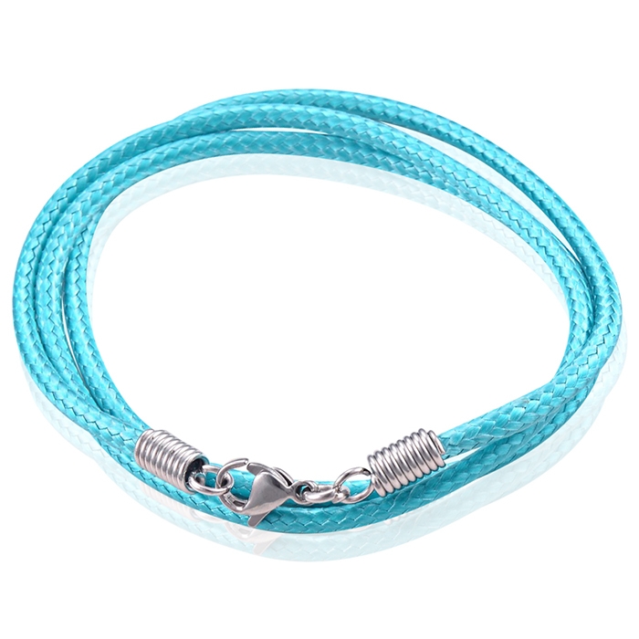 LGT Jewels waxkoord ketting Turquoise – 2.5mm-65cm