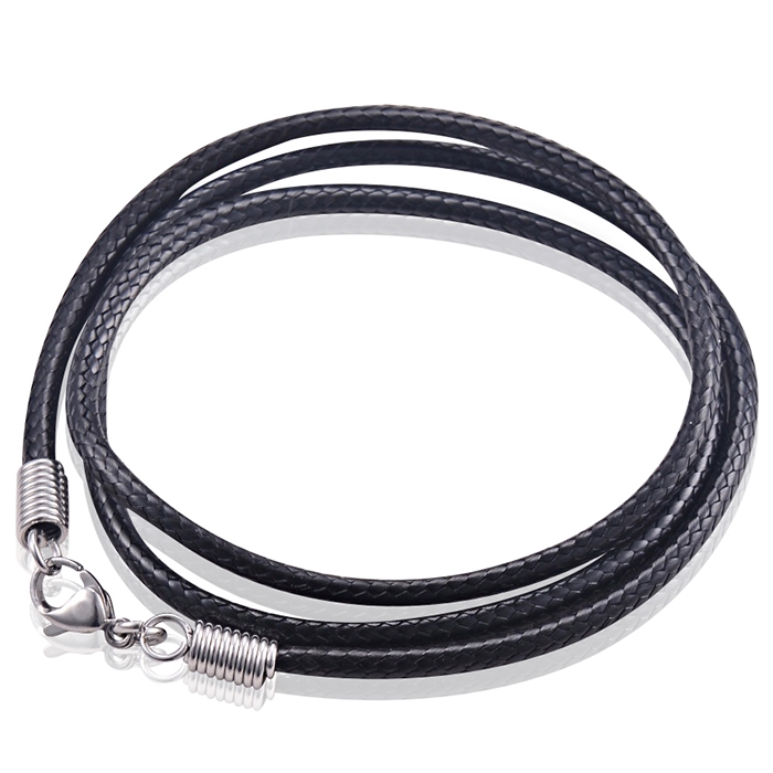 LGT Jewels waxkoord ketting Zwart – 2.5mm-55cm