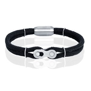 LGT JWLS Armband – Locomotief Zwart-19cm