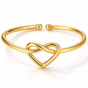LGT JWLS Dames Ring One Size Goudkleurig Hart