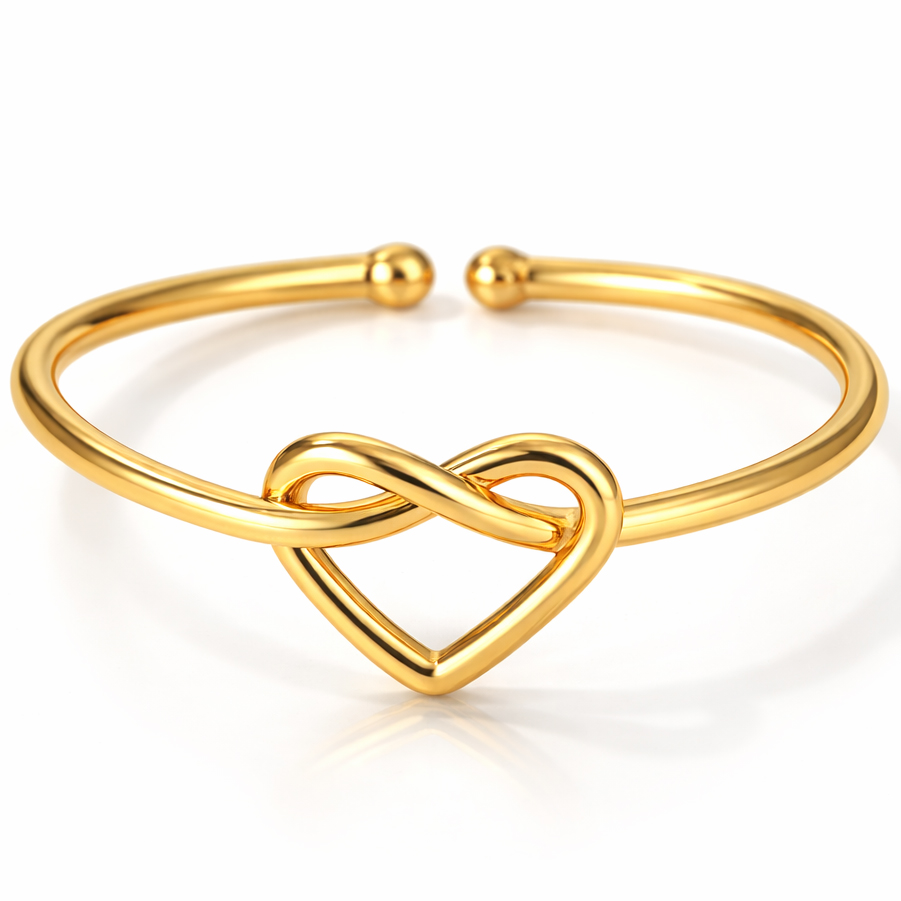 LGT JWLS Dames Ring One Size Goudkleurig Hart