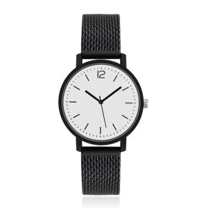 LGT JWLS Dameshorloge met Silicone Band – Zwarte Band, Witte Wijzerplaat, Zwarte Uuraanduiding en Wijzers