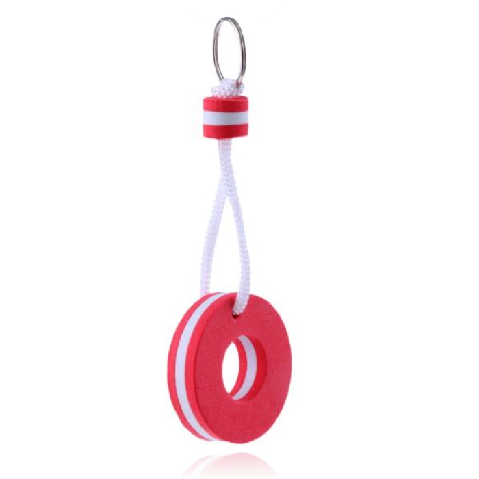 LGT JWLS Nautische Stijl Drijvende Sleutelhanger – Rond – Rood
