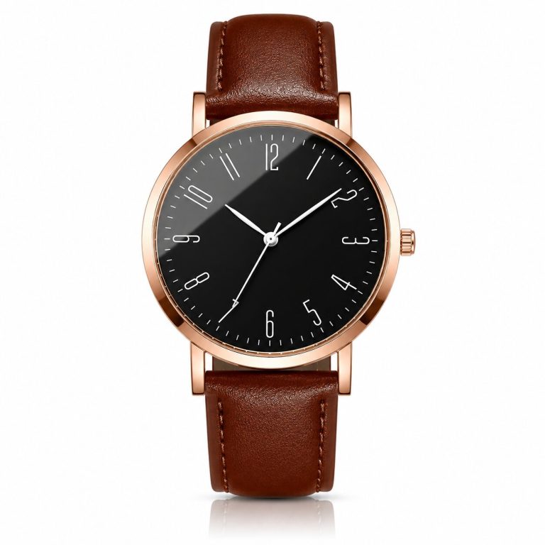 LGT JWLS Regent Bruin Zwart Herenhorloge Roségoudkleurig met Bruine Band