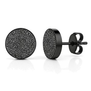 LGT JWLS Stud Oorbellen – 6mm Mat Zwart