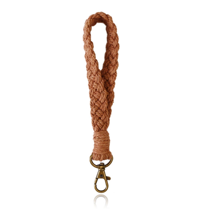 Macramé Polsband met Gesp – Bruin