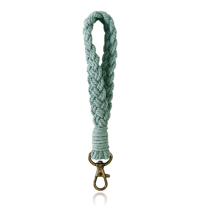 Macramé Polsband met Gesp – Licht Groen