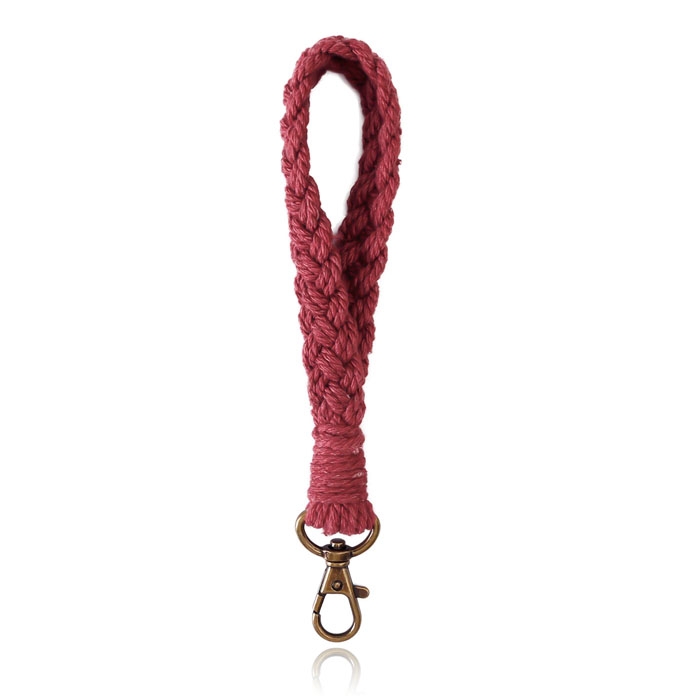 Macramé Polsband met Gesp – Rood